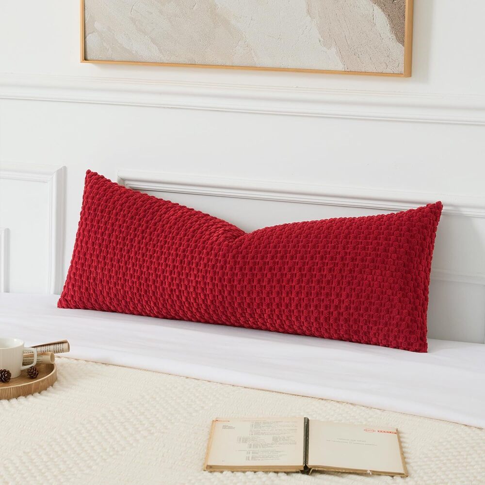 1895 UGASA 14x36 Inch Pillow Cover Pack of 1 Soft Boho Stripe Corduroy